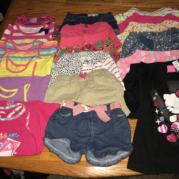 Girls 4T Summer Bundle tops Skirts shorts - Picture 7 of 7